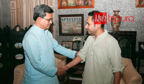 Late night meeting betn Tripura CM and Pradyot sparks speculation