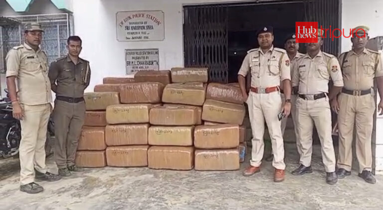 Marijuana worth Rs 2.25 Cr seized from Assam registered lorry in Tripura