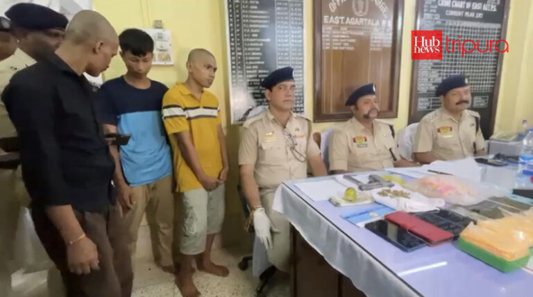 Police arrest four in Agartala with drugs, arms and ammunition