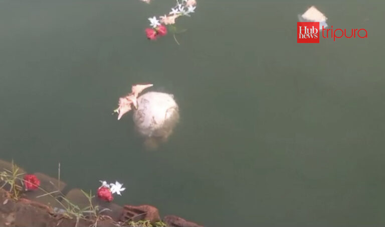 Mysterious human skull found in Tripurasundari temple’s holy waterbody