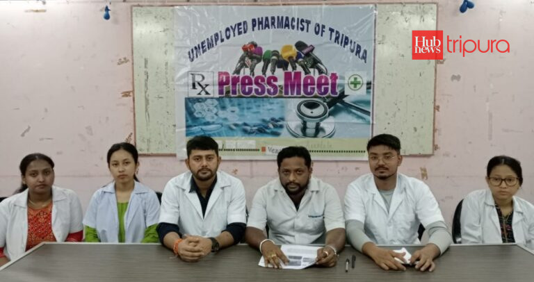 Unemployed Pharmacists demand Tripura govt to fill all vacancies in hospitals and clinics