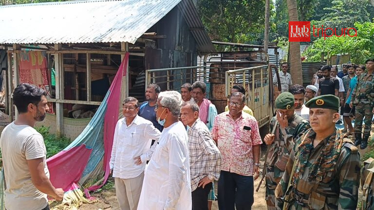 CPIM team led by Manik Sarkar visits Durganagar, alleges communal violence was preplanned for political gain