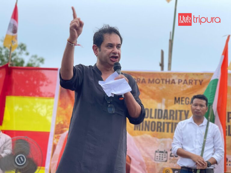 Pradyot calls on youth Motha warriors to protest injustice amid rising communal tensions in Tripura