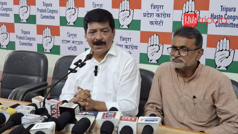Congress accuses Tripura CM Manik Saha of favouritism in land allotment to private hospital