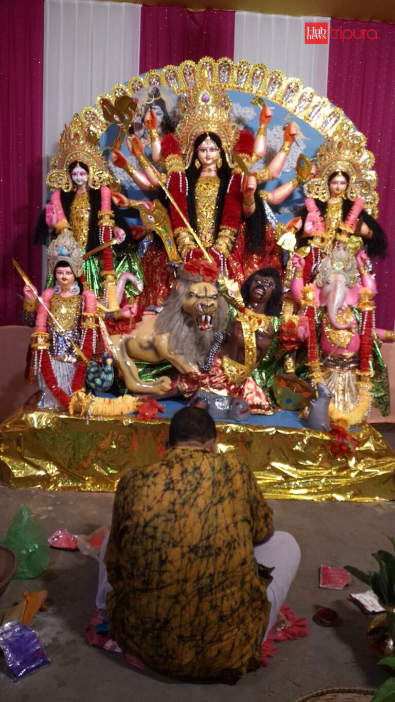 Rain delays Durga Puja preparations in Tripura, spirits remain high