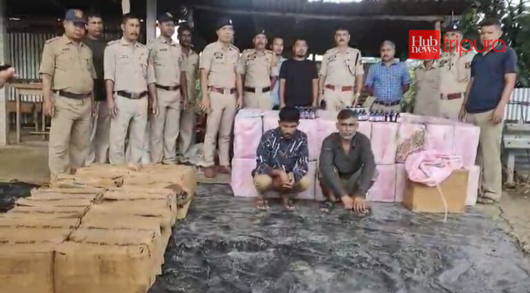 Tripura Police seize 10,000 bottles of banned cough syrup hidden in stone-laden truck