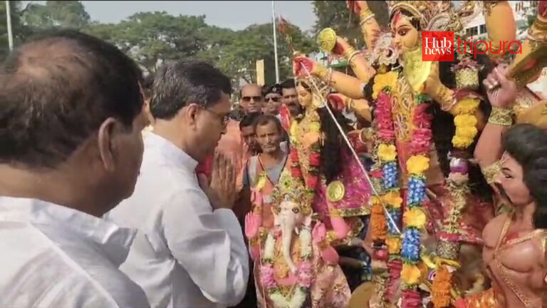 Durga idol immersion continues in Agartala, CM Manik Saha appreciates smooth arrangements
