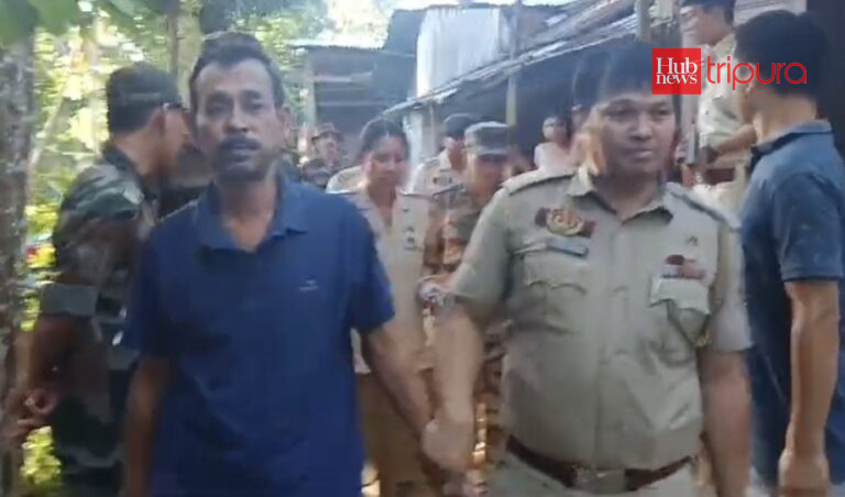 Arms smuggler arrested with 1 pistol and cartridges in Tripura